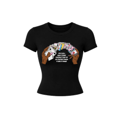 Mioth "Life Is Like Spades" Womens Baby Tee