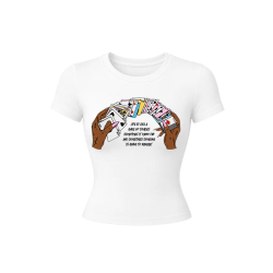 Mioth "Life Is Like Spades" Womens Baby Tee